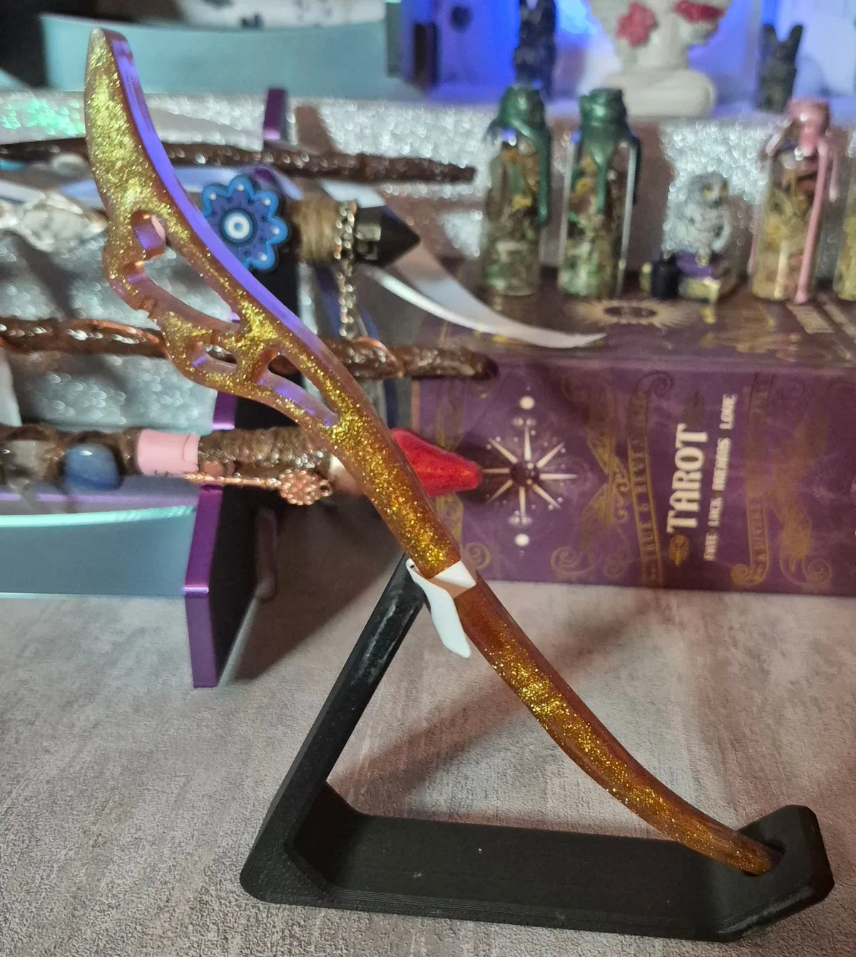 MHW07, Gold Wand Hair Stick