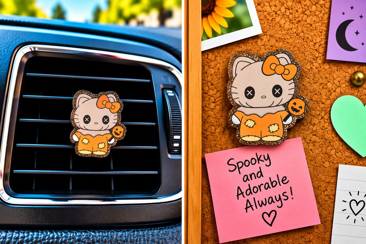 MMM18, Mix & Match Magnetics, Pumpkin Patch Kitty Magnet