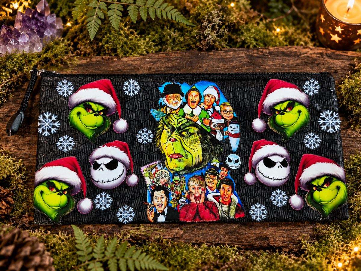 Pencil Pouch Waterproof UVDTF Designs Zippered