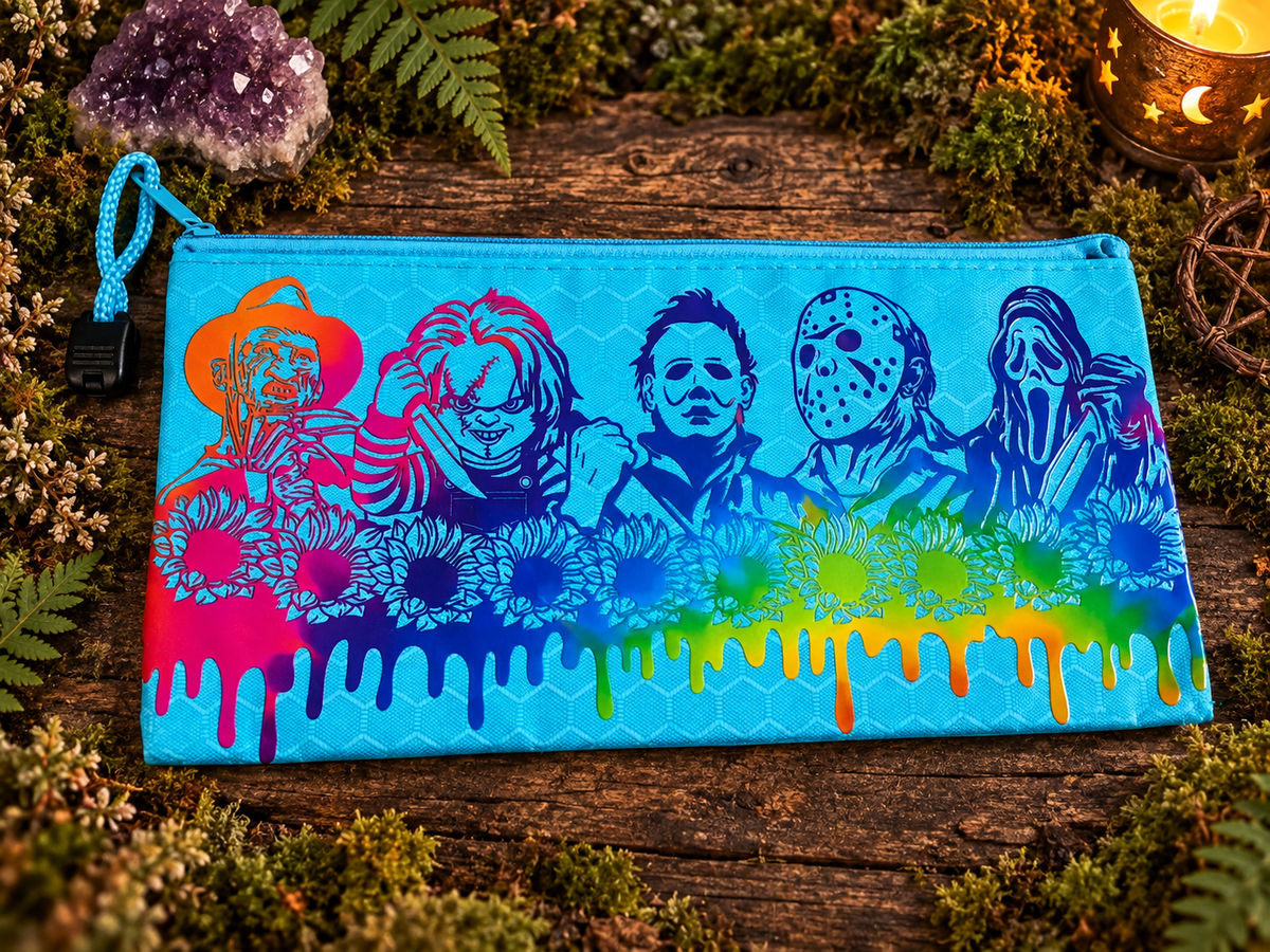 Pencil Pouch Waterproof UVDTF Designs Zippered