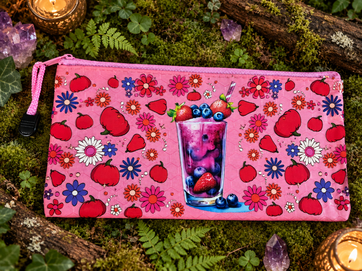 Pencil Pouch Waterproof UVDTF Designs Zippered