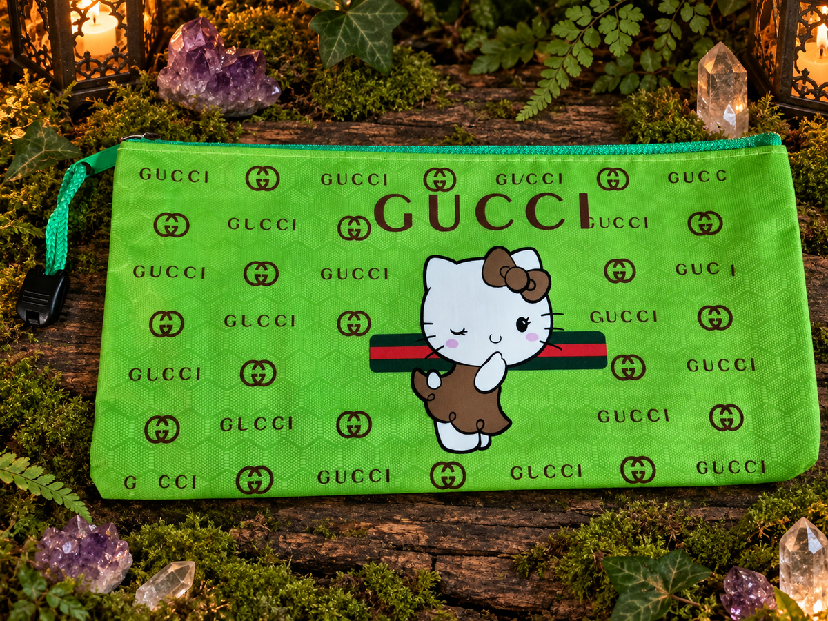 Pencil Pouch Waterproof UVDTF Designs Zippered