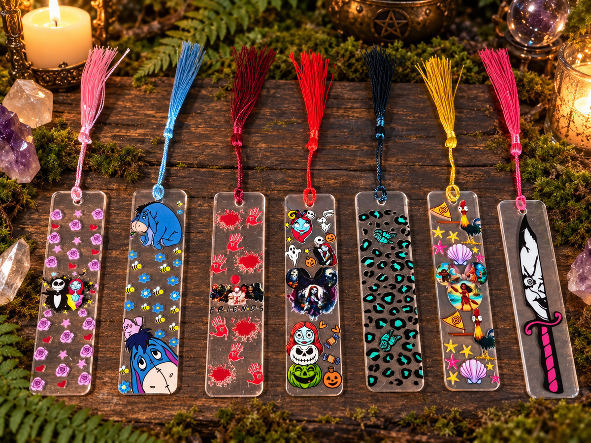 Clear Acrylic Wrapped Bookmarks