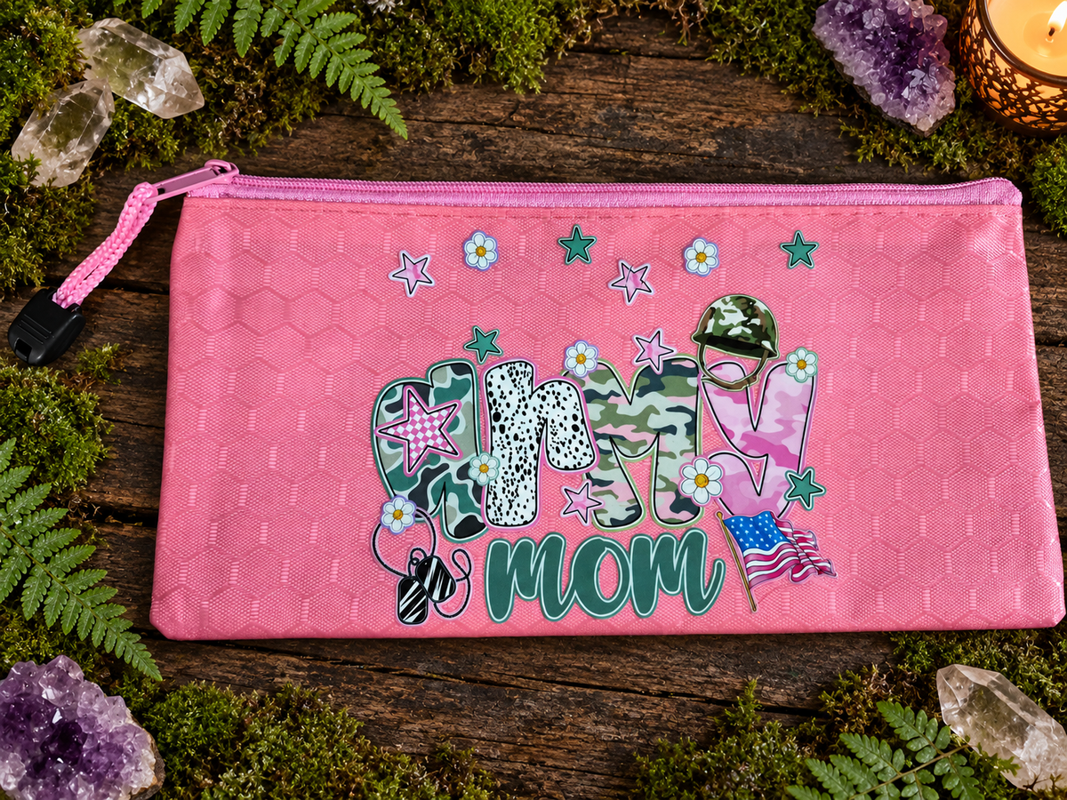Pencil Pouch Waterproof UVDTF Designs Zippered
