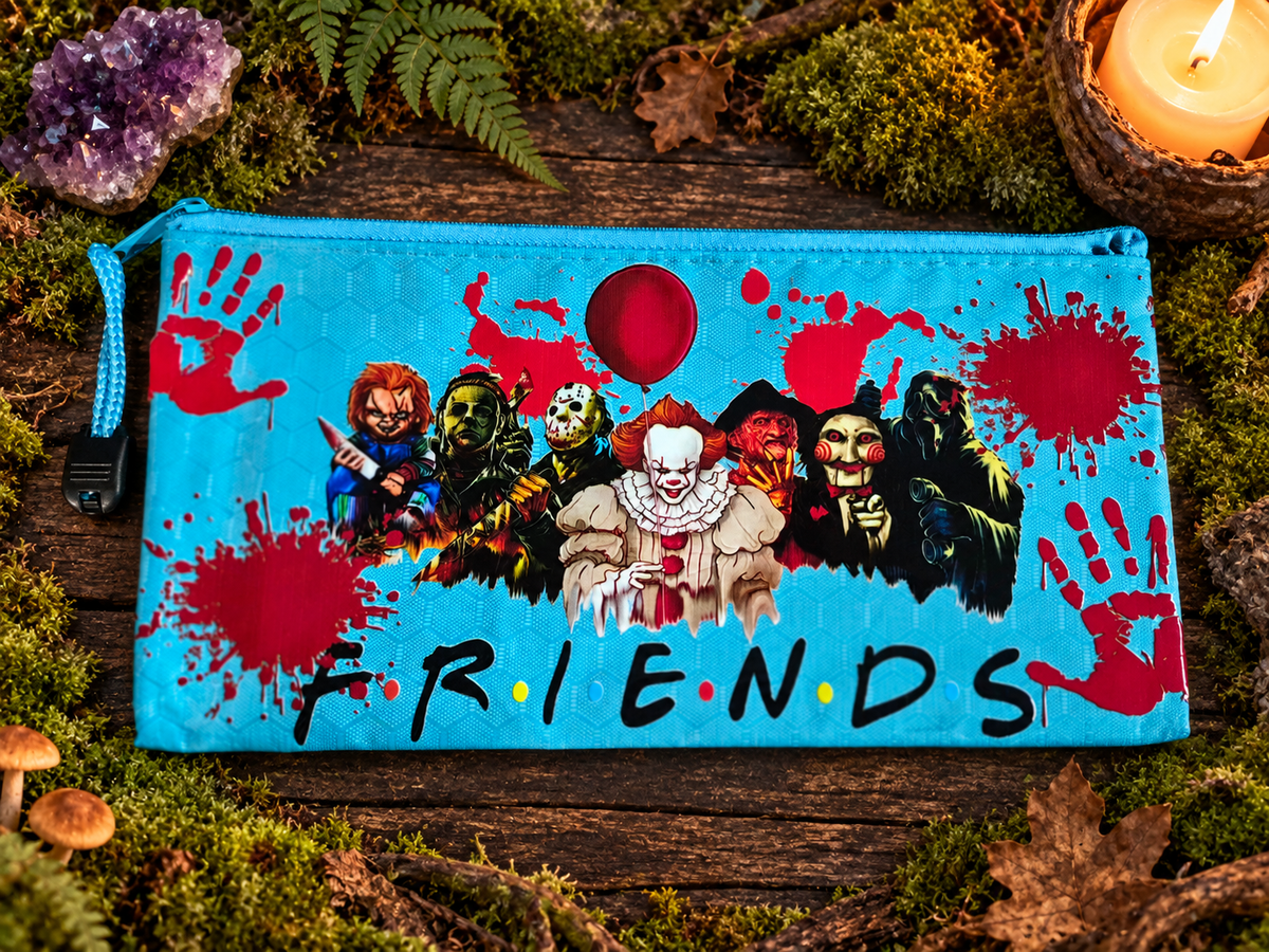 Pencil Pouch Waterproof UVDTF Designs Zippered