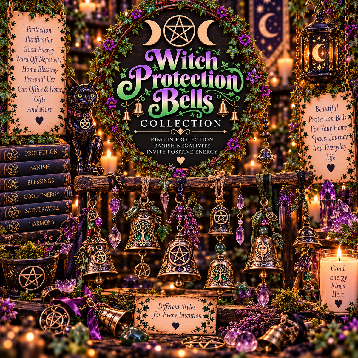 Protection Witch Bells Collection