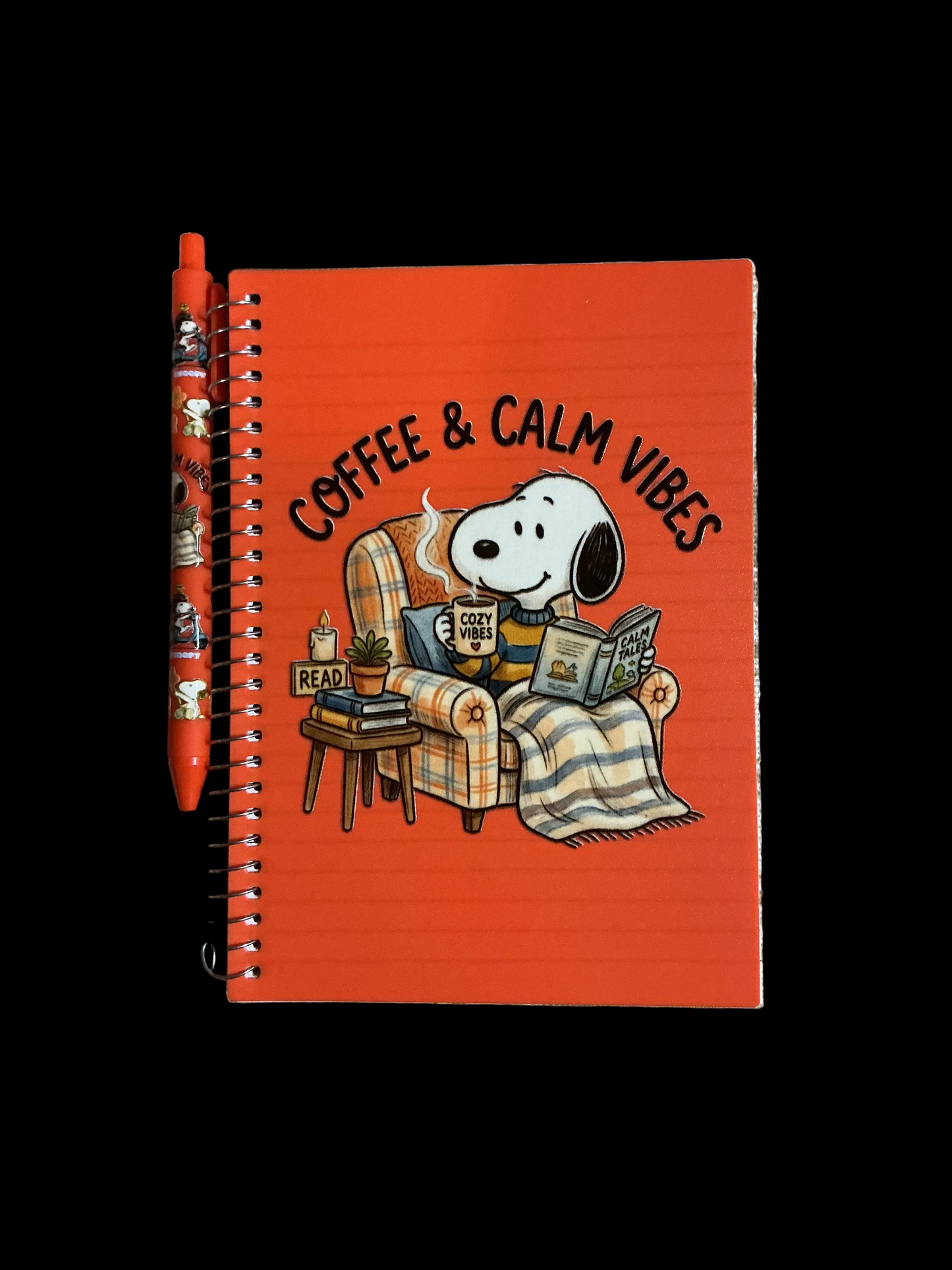 SJ1, Coffee & Calm Vibes Spiral Journal