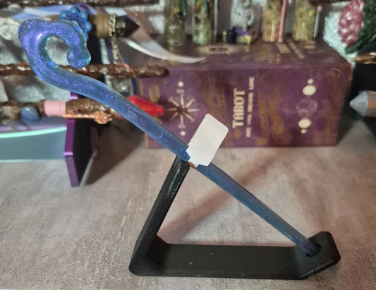 MHW06, Blue Wand Hair Stick