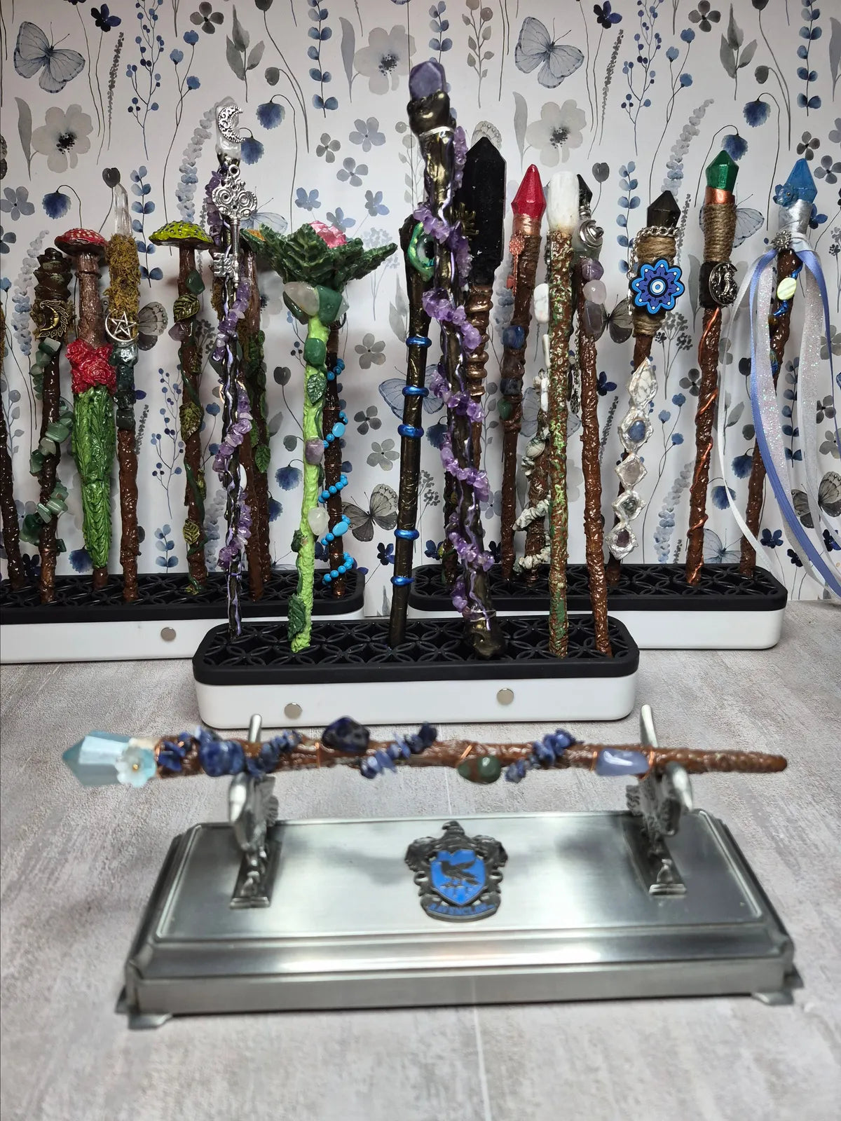 MW16, Magical Collection, Wand, Sodalite, Magic, Wand Approx 9", Cosplay, Ren fest. Witch, Warlock, Harry Potter Party