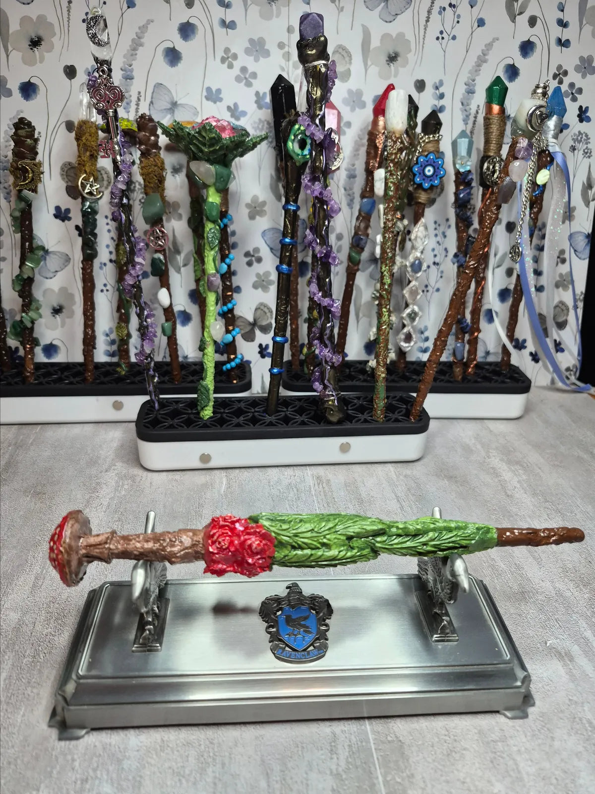 MW01, Wand, Mushroom, Wand, 9", Cosplay, Ren fest, Witch, Warlock, Harry Potter Party