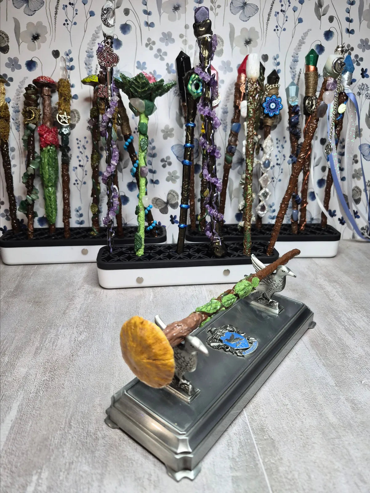 MW03, MAGICAL COLLECTION, Wand, Mushroom Magic Wand, 8 1/2", Basic Wand, Ren fest, Cosplay, Witch, Warlock, Harry Potter Party