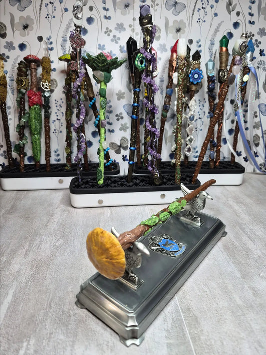 MW03, MAGICAL COLLECTION, Wand, Mushroom Magic Wand, 8 1/2", Basic Wand, Ren fest, Cosplay, Witch, Warlock, Harry Potter Party