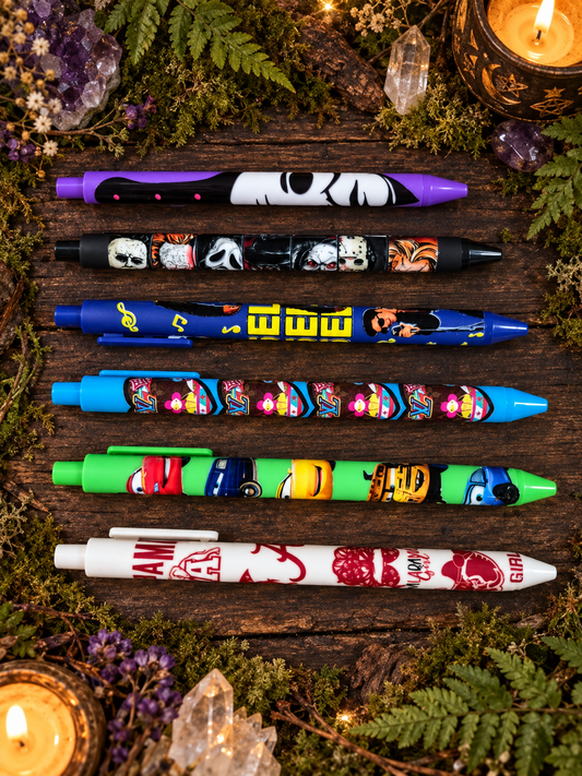 UV DTF Wrapped Pens (Black Ink)