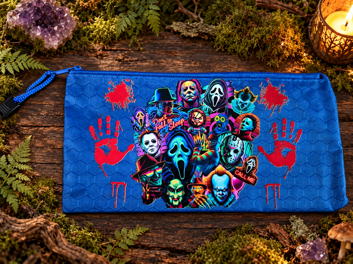 Pencil Pouch Waterproof UVDTF Designs  Zippered