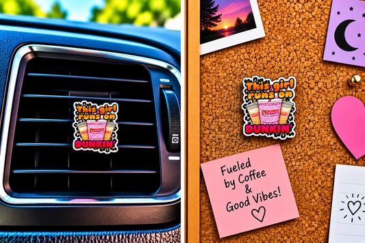 MMM33, Mix & Match Magnetics, This girl runs on Dunkin Magnet