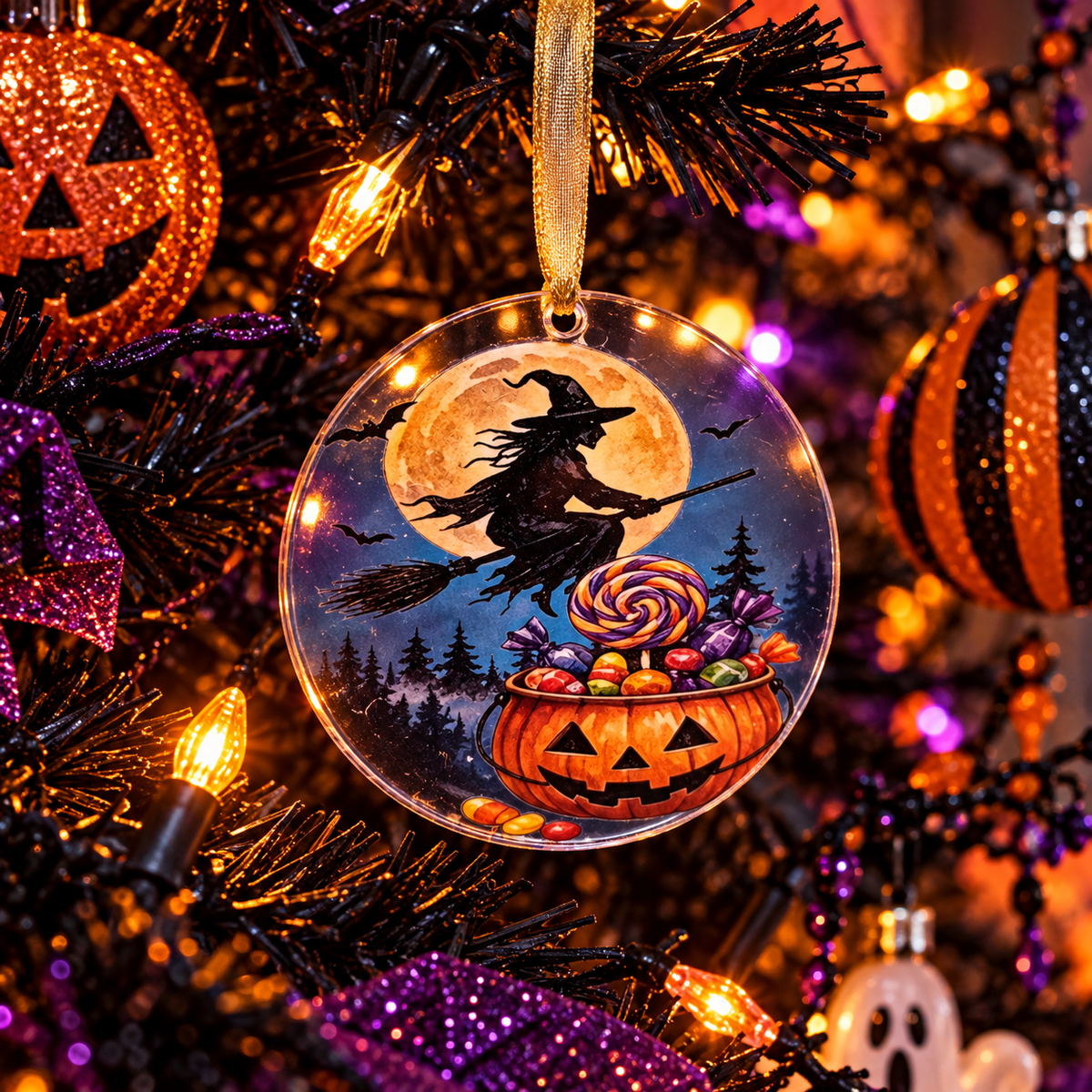 HO1 Halloween Ornament, Trick or Treat Flight