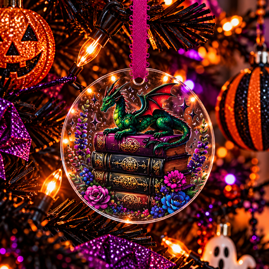 HO6, Halloween Ornament, Guardian of the Grimoire