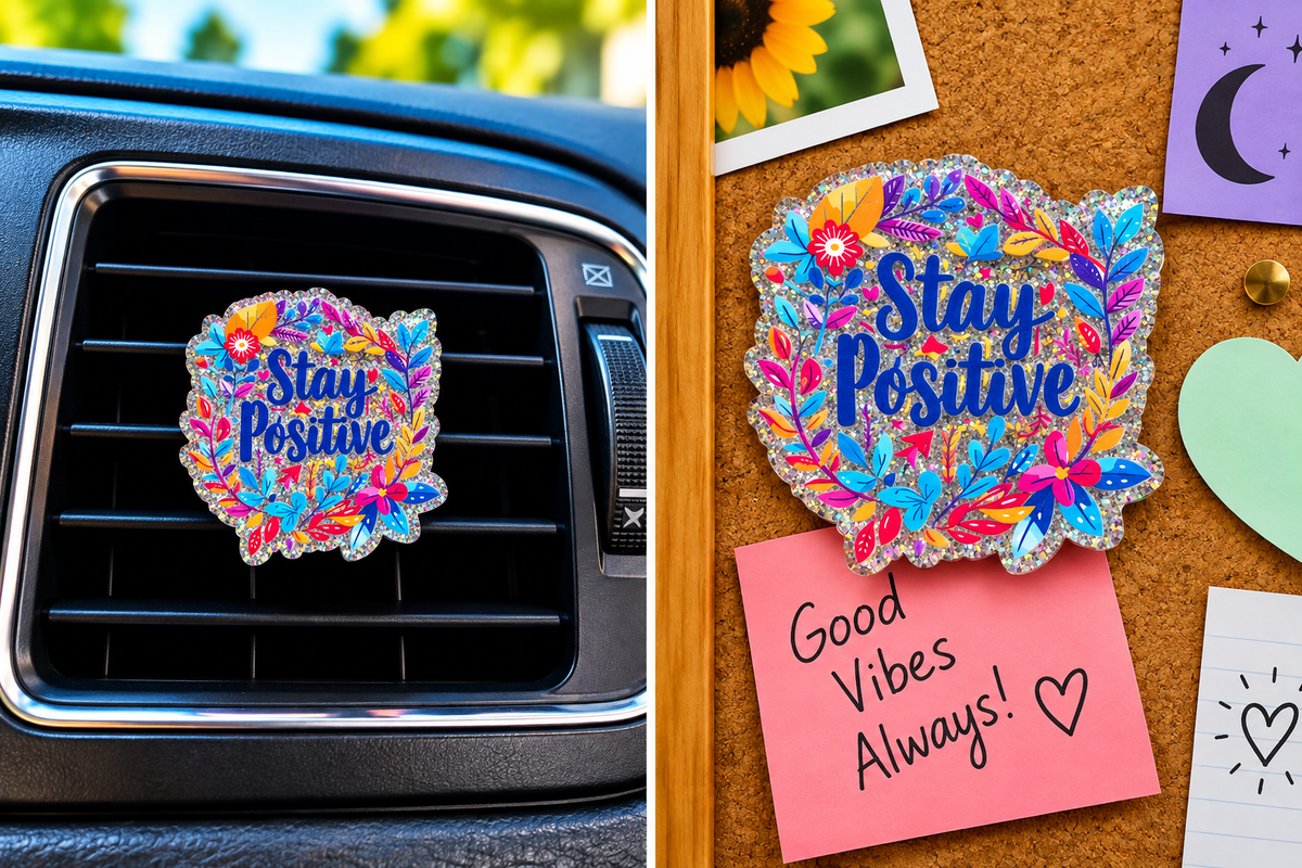 MMM2, Mix & Match Magnetics, Stay Positive Floral, Magnet