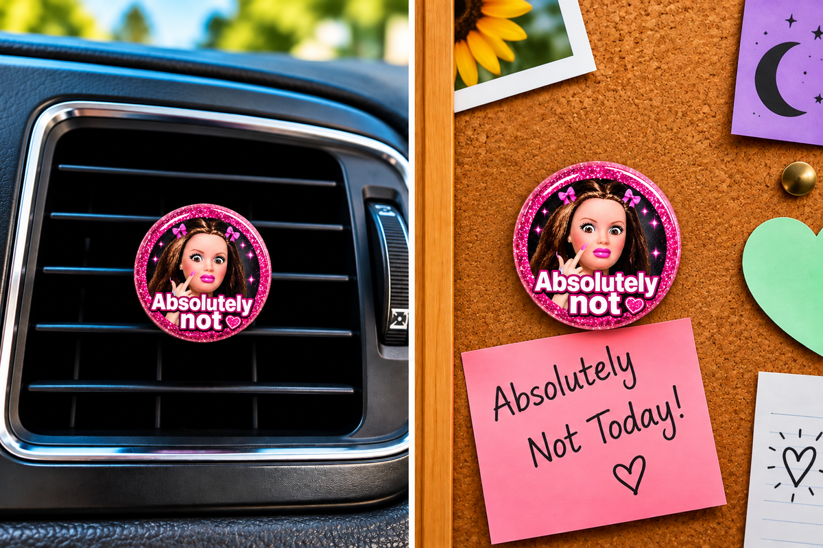 MMM5, Mix & Match Magnetics, Ratchet Barbie "Absolutely not" Magnet