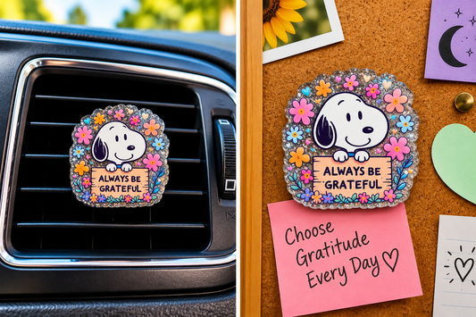 MMM1, Mix & Match Magnetics, Snoopy, always be grateful, Magnet