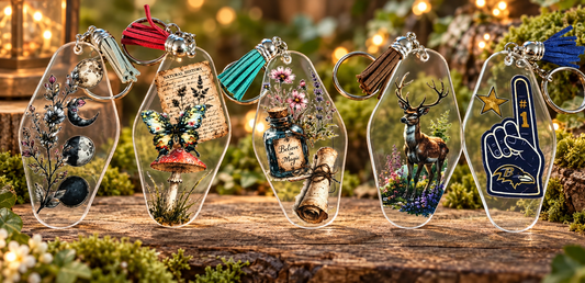 AK Acrylic Keychains, Assorted Variety