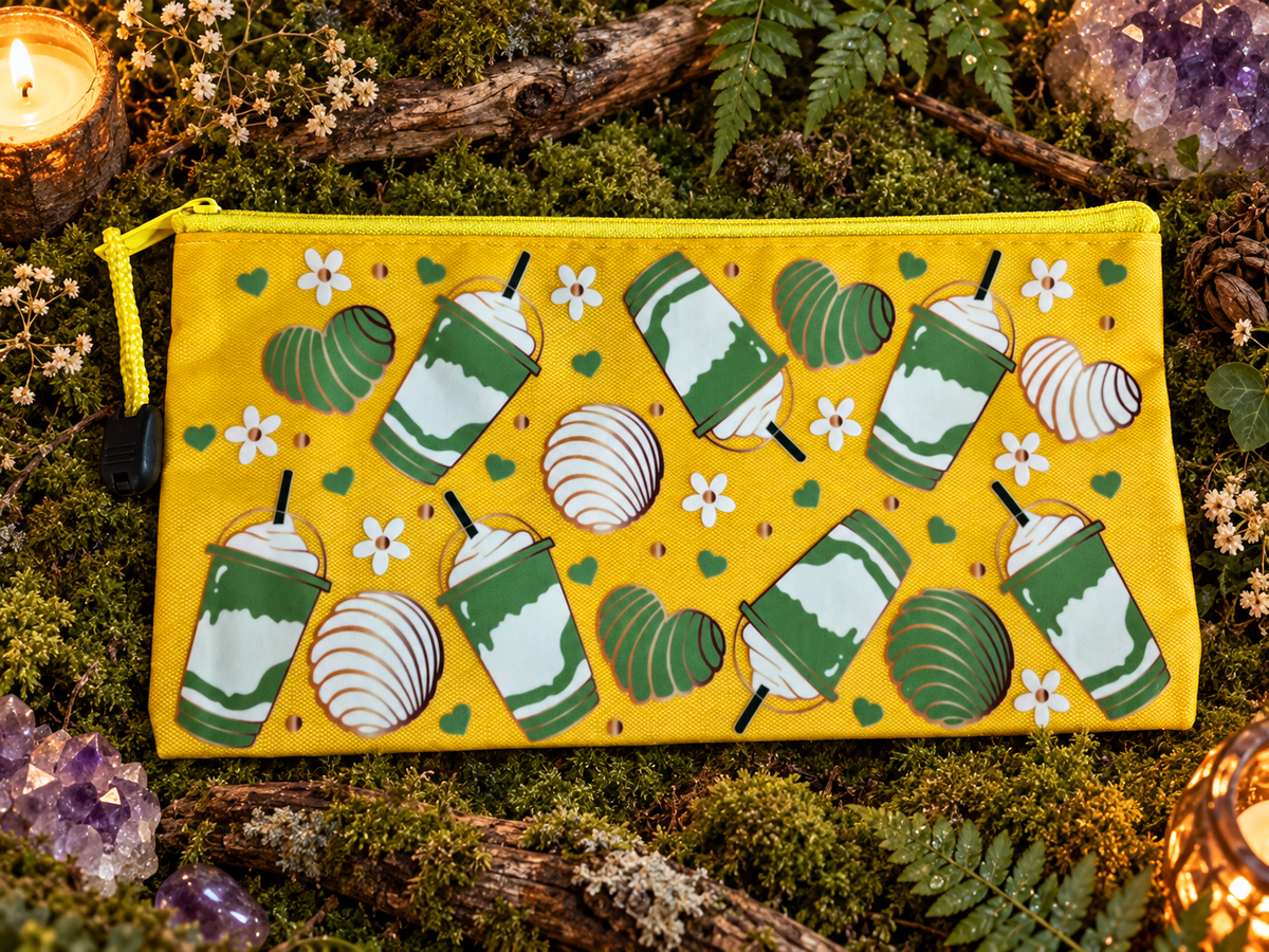Pencil Pouch Waterproof UVDTF Designs  Zippered